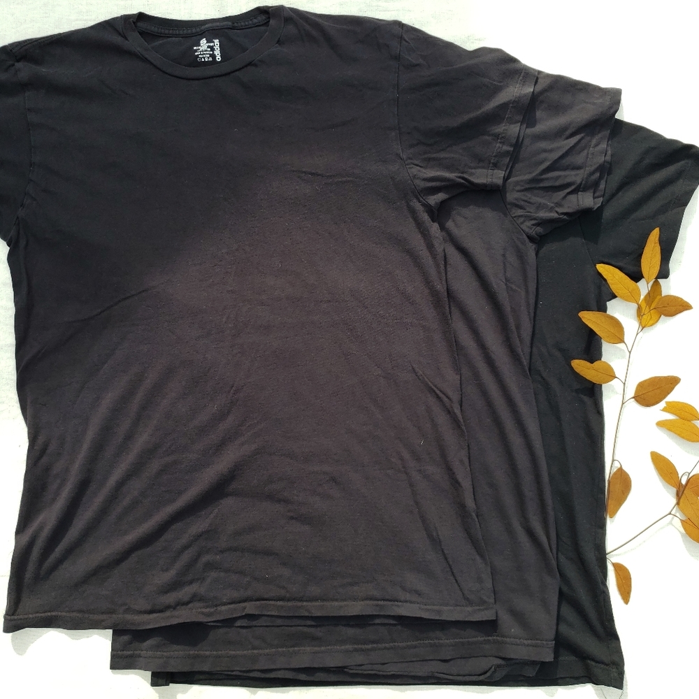 2 for $6 or 3 for $7 Lot of 3 Black Shirts Adidas and Old Navy 3 for $5